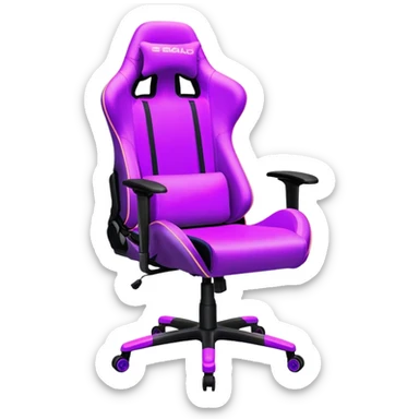 neon Purple gaming chair sticker