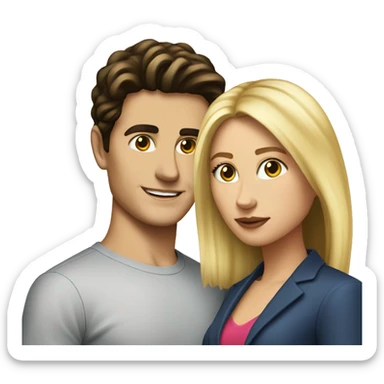 blonde woman and Jack Schlossberg sticker