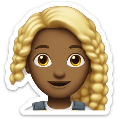 black OVERALLS sticker