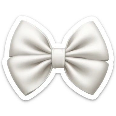 white bow sticker