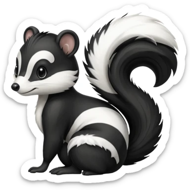 SKUNK WITH SIDE EYE sticker