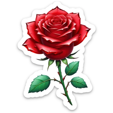 Red Rose made out of broken crystal

 sticker