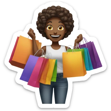 Shopping spree sticker