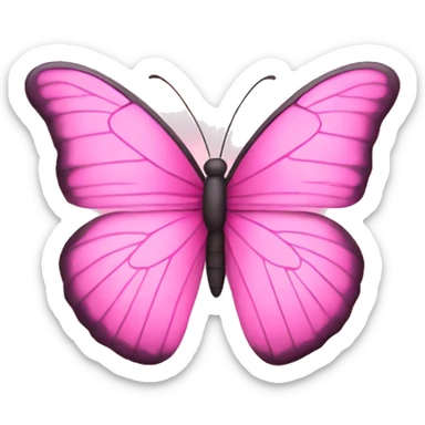 Pink butterfly  sticker