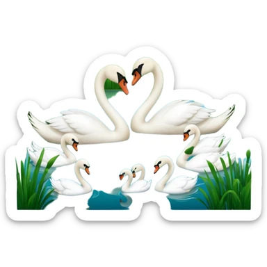 swan lake sticker