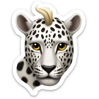 un unicorno leopardato sticker