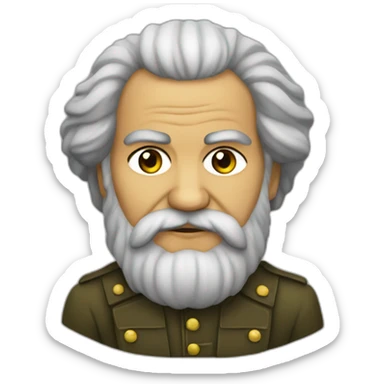 Kurdish karl marx sticker