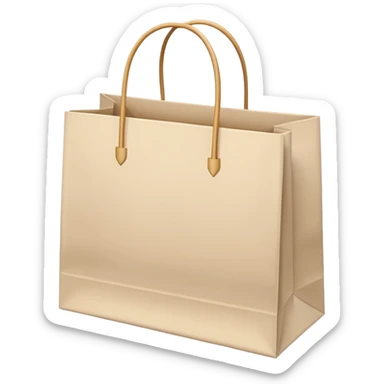Light beige shopping bags sticker