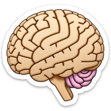 Flat emoji style, simple shapes, bold outline, minimal details, centered, white or transparent background, modern Unicode emoji look. A brain and a loading bar which is filling underneath sticker