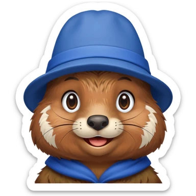 sassy girl beaver sticker