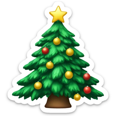Christmas tree sticker