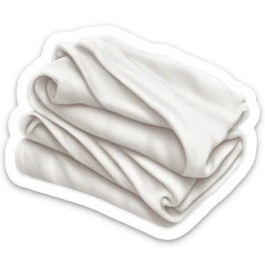 White folded blankets sticker