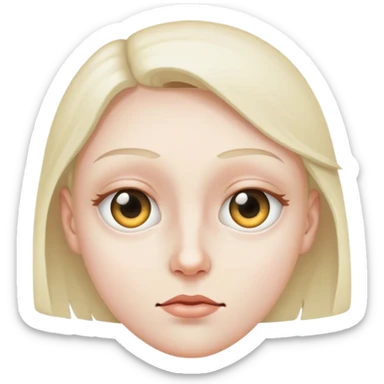 one eye looking left one eye looking right sticker