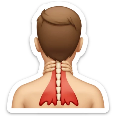 pain in the back of the neck sticker