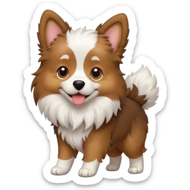 cute dog walking sticker
