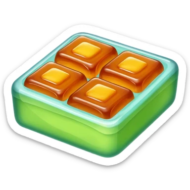 Bean Paste block jelly sticker