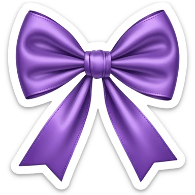 Cute bow purple  sticker