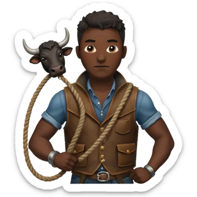 black bull herder sticker