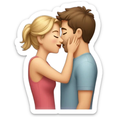 Thank you friend kiss sticker