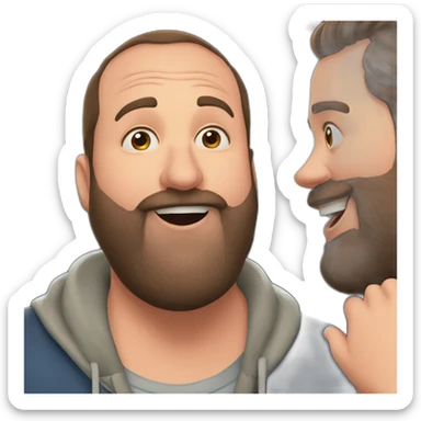 tom segura kissing bert kreischer sticker