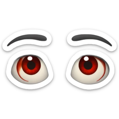 Bloodshot eyes sticker