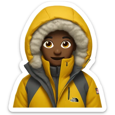 northface parka sticker