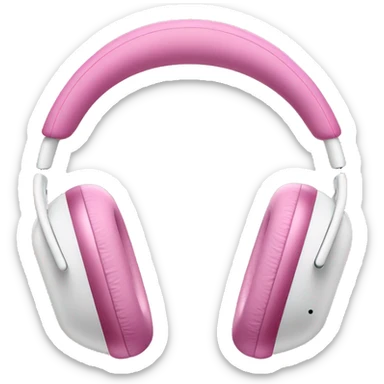 Pink apple AirPods Max  sticker