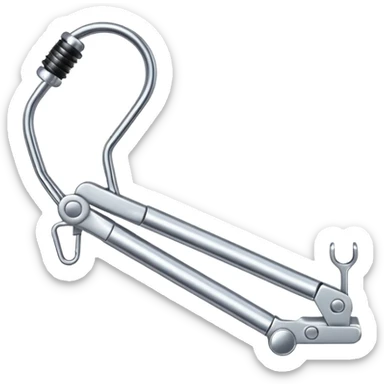 eyelash curler, metallic, soft shadow sticker