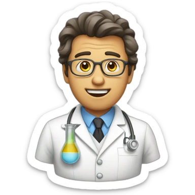 Crazy chemist sticker