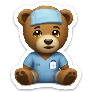 Get better soon teady bears sticker