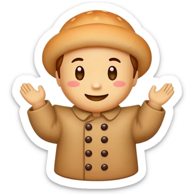 Petit biscuit bonhomme en pain d'épices sticker