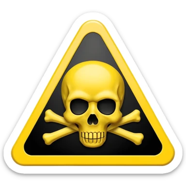 chemical weapons sign sticker