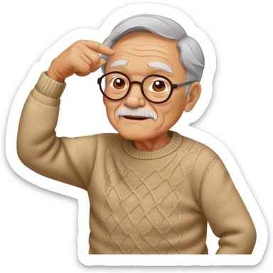 make me a grandpa dabbing sticker
