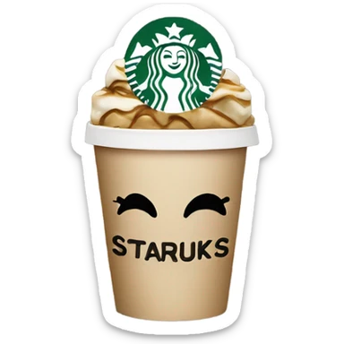 Glamour starbucks logo sticker