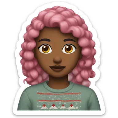 Soft girl Christmas   sticker