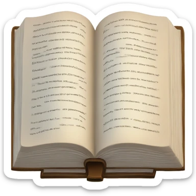 Open Bible with highlighted areas sticker