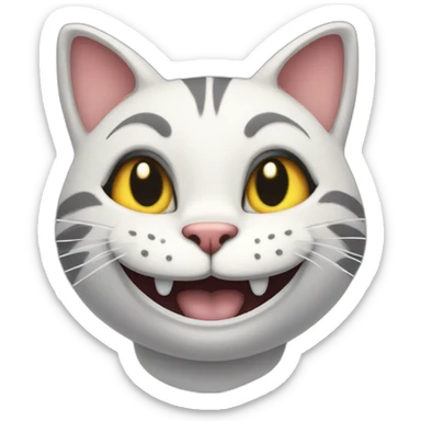 grin cat from Alice wonderland sticker