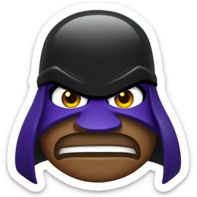 Grimace in a ravens jersey sticker