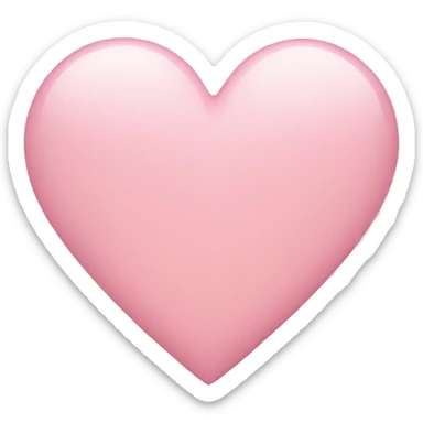Light pink heart sticker
