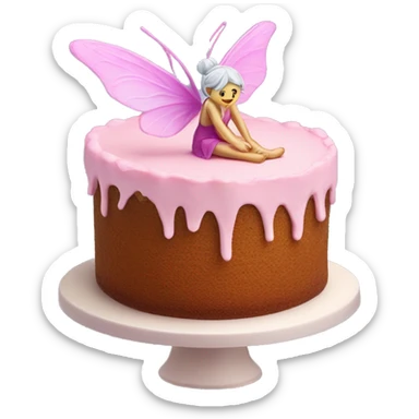 Fairy paste cake sticker