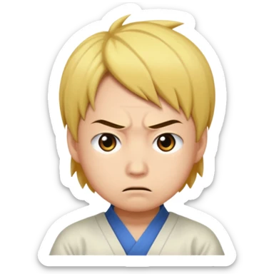 Zenitsu Agatsuma Annoyed sticker