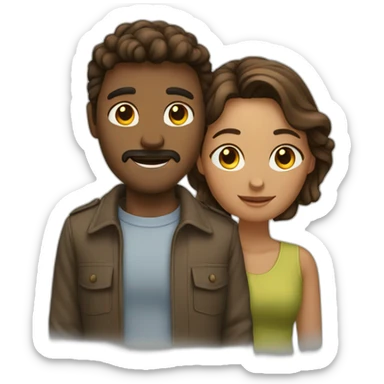 Couple qui se separe sticker