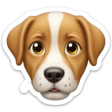 puppy dog in the fourth dimension sticker