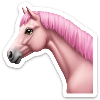 Pink horse sticker