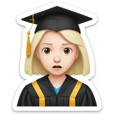 terrifying graduation sticker
