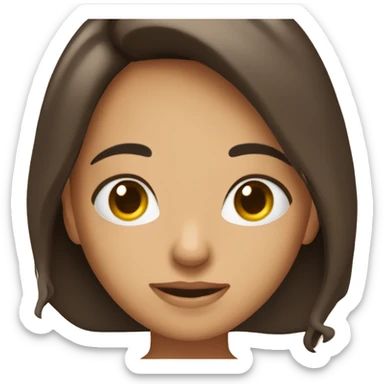 Fille brune qui fait un clin d’œil  sticker