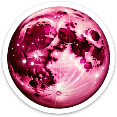 Moon Burgundy sticker