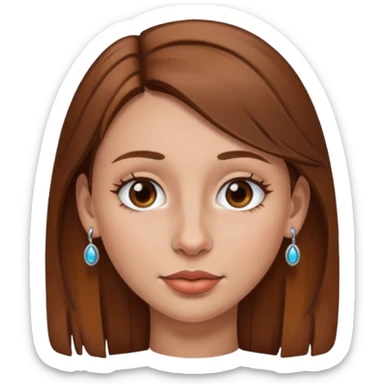 Woman with nose ring sticker