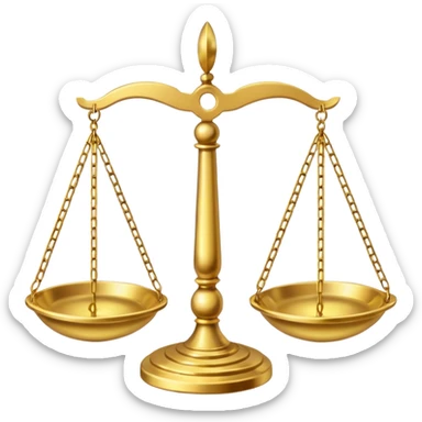 Libra, symbolizing moral values. sticker