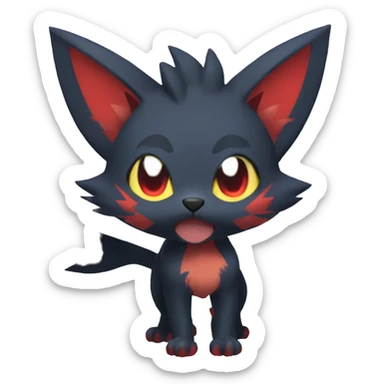 Litten-Zorua-Quilava full body sticker